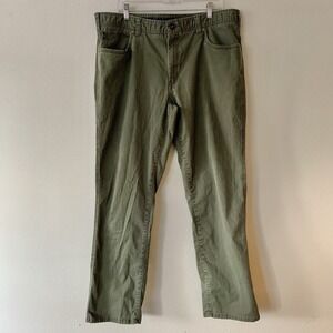 GH Bass & Co Men's Olive Green Canvas Terrain Utility Work Pants 38W X 34L